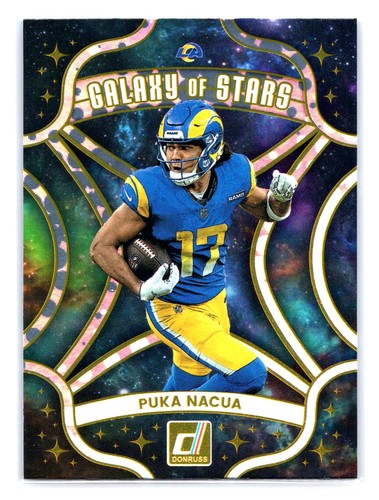 Puka Nacua [Galactic] #10 2025 Panini Donruss Galaxy of Stars card
