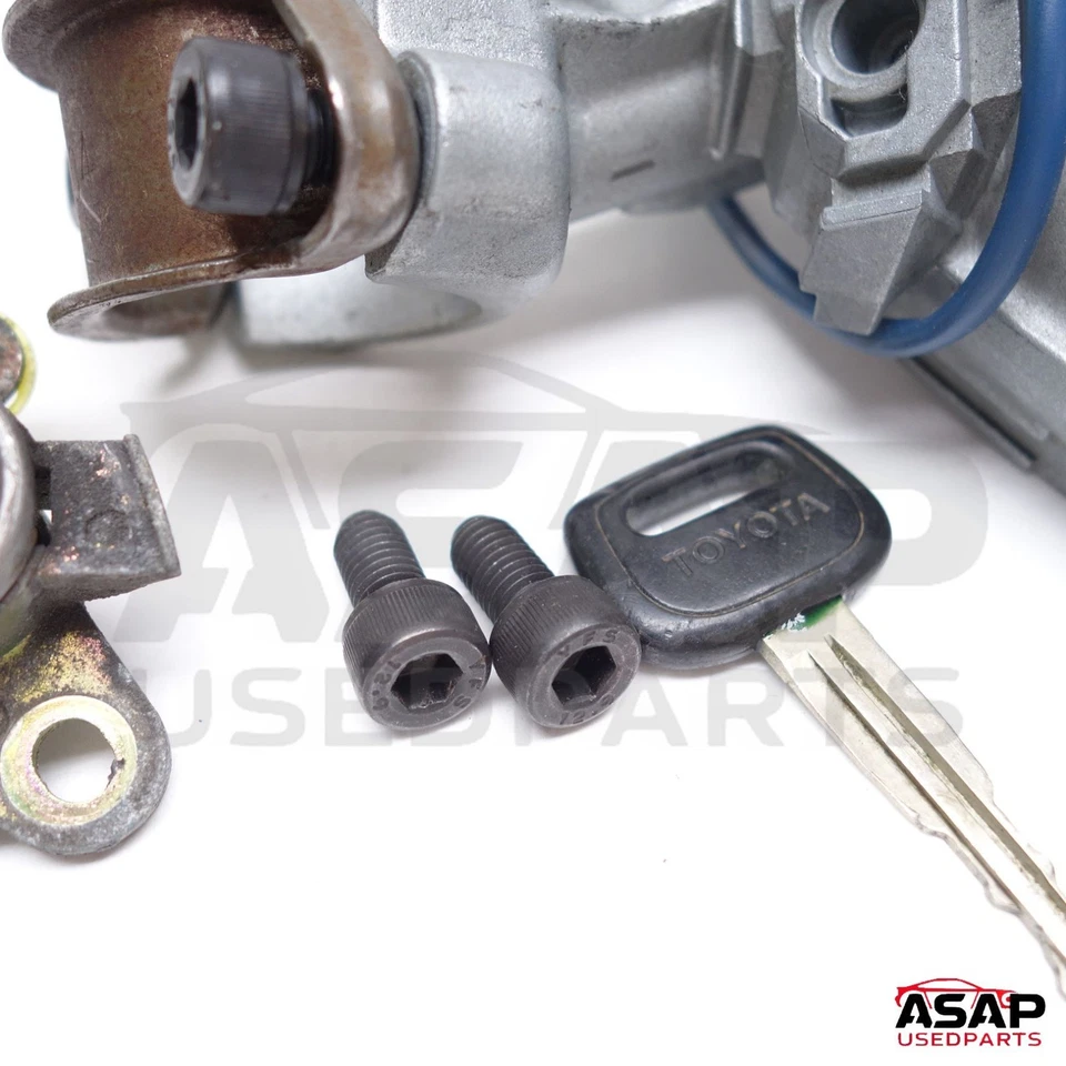 🍎 INTERRUPTOR DE ENCENDIDO + JUEGO DE CILINDROS DE CERRADURA DE PUERTA + LLAVE MT TOYOTA ECHO 2000-2002 🍎 Foto 3 de 4