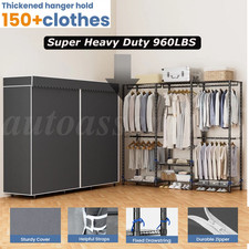 960LBS Heavy Duty Garment Rack Clothes Rack F...
