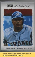 2003 Playoff Portraits Silver 17/50 Vernon Wells #23 READ 3c7