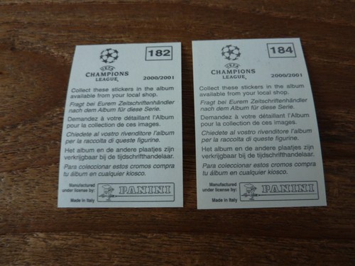 Pegatinas de fútbol Panini Champions League 2000/2001 - ¡En muy buena condición! - ¡Elige tus pegatinas! - Imagen 14 de 24