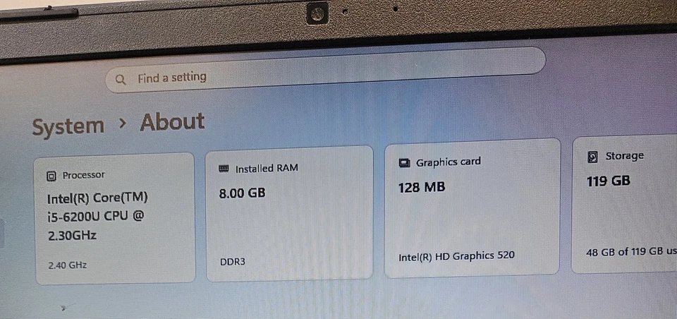 Dell Latitude 3570 · i5-6200U · 8GB · 128GB, photo 3 of 5