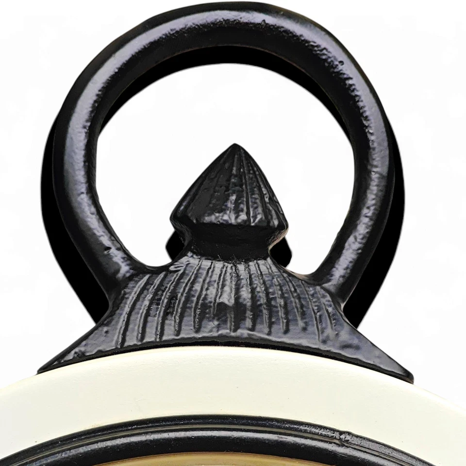 Reloj de Pared Madera Artesanal 10 Pulgadas - Diseño Clásico Blanco Vintage con Romano Foto 3 de 4