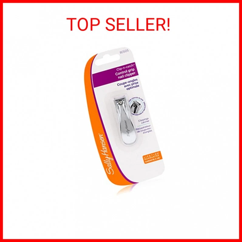 Sally Hansen Beauty Tools, Clip N' Catch-Control Grip Clip de uñas con receptor, 1 Foto 2 de 2