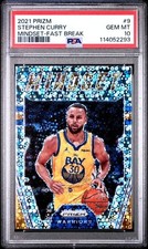 2021 PANINI PRIZM MINDSET #9 STEPHEN CURRY MINDSET-FAST BREAK PSA 10