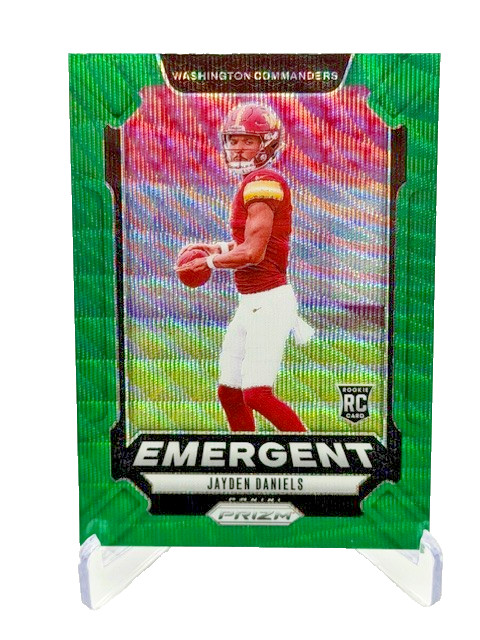 2024 Panini GREEN WAVE Prizm ~ Jayden Daniels (RC) Emergent #2