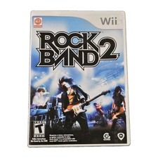 Rock Band 2 (Nintendo Wii, 2008) Game / Case /  Manual- Complete - Free Shipping