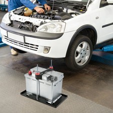 Adjustable Car Storage Battery Holder Tray With Hold Down Clamp Bracket Large