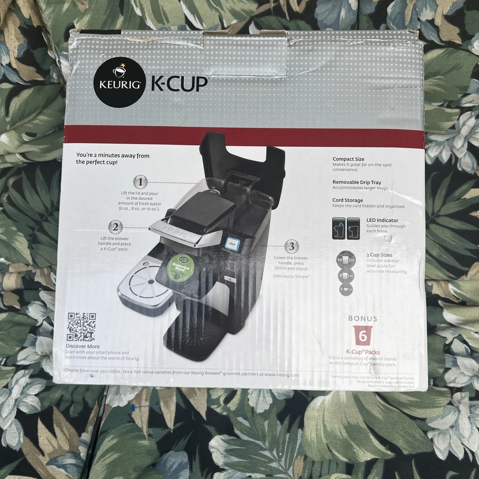 Sistema de elaboración de cerveza personal Keurig K10 Mini Plus plateado nuevo caja abierta Foto 2 de 4