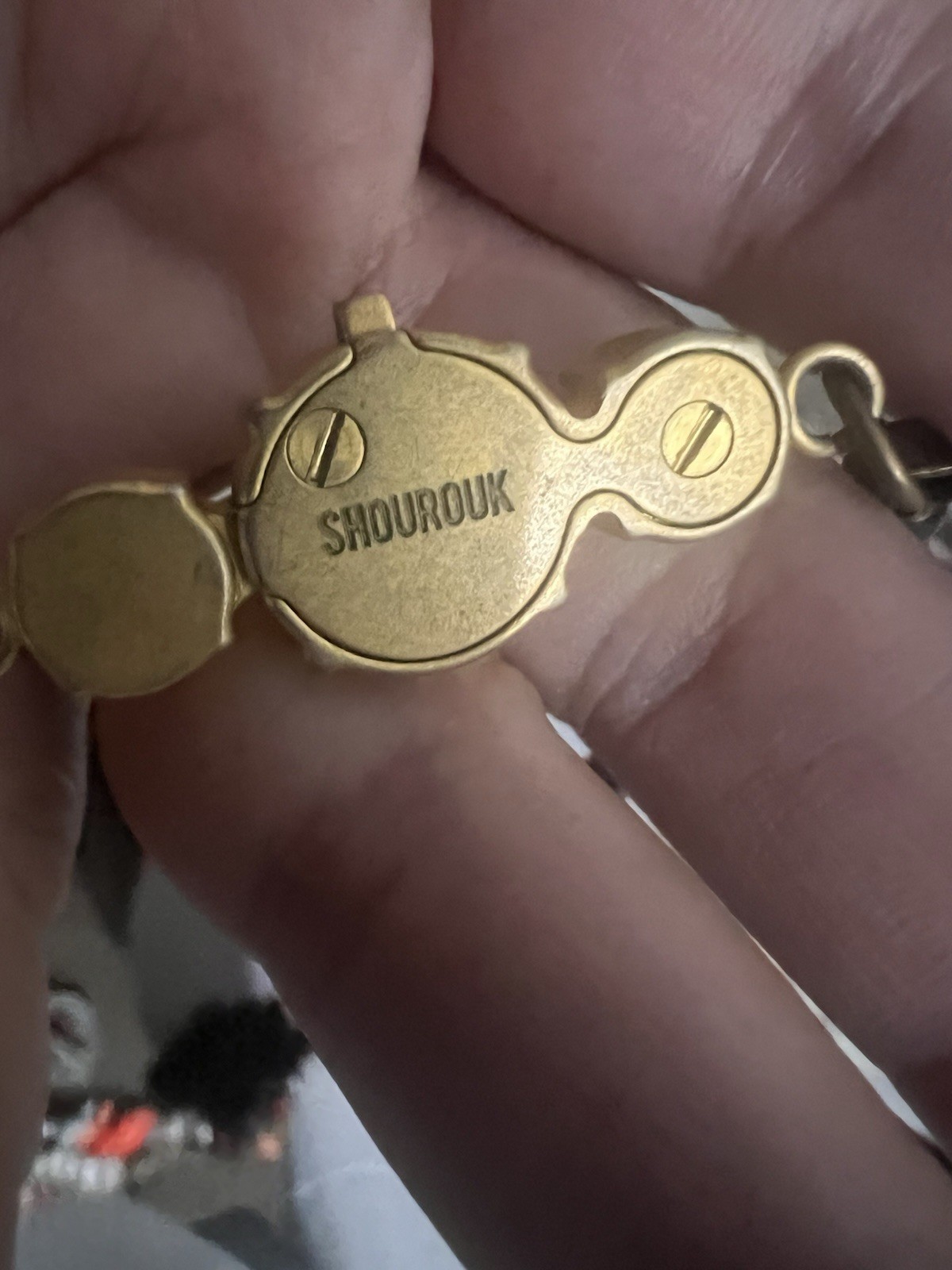 Authenic Shourouk Statement Necklace  Crystals Bl… - image 3