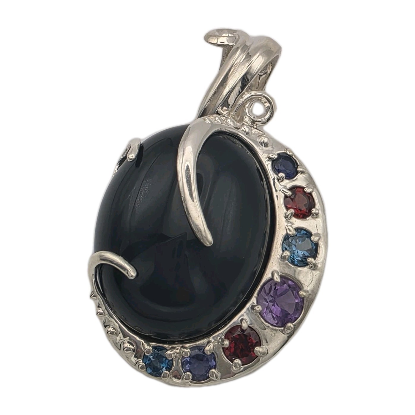 Carolyn Pollack Relios Solid 925 Rainbow Obsidian… - image 1