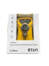 LL Bean Eton FRX1 Hand Turbine AM FM Weather Radio LED Flashlight Hand Crank 