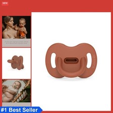 Silicone Baby Pacifier 6-18 Months Sunset Orange Physiological Nipple