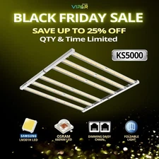 VIPARSPECTRA KS5000 LED Grow Light Bars Full Spectrum Indoor Plants Veg Flower