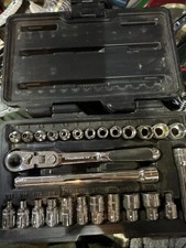 GearWrench 27 Piece 1/4 Inch Drive Pass-Thru 6 Point Standard SAE/Metric Mechani