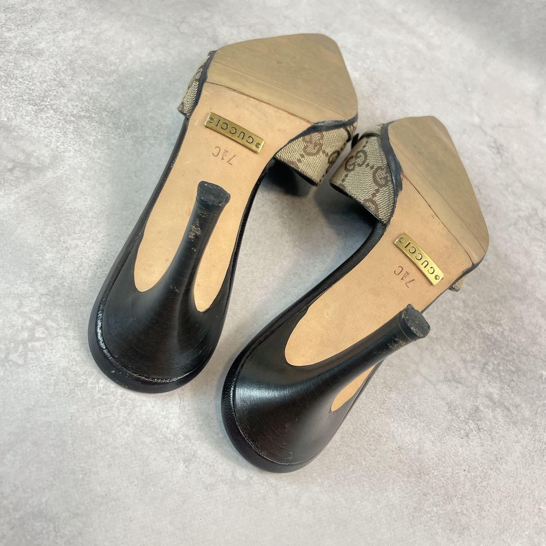靴 Gucci Beige bow GG mules GUCCI Beige Bow Gg Mules | eBay