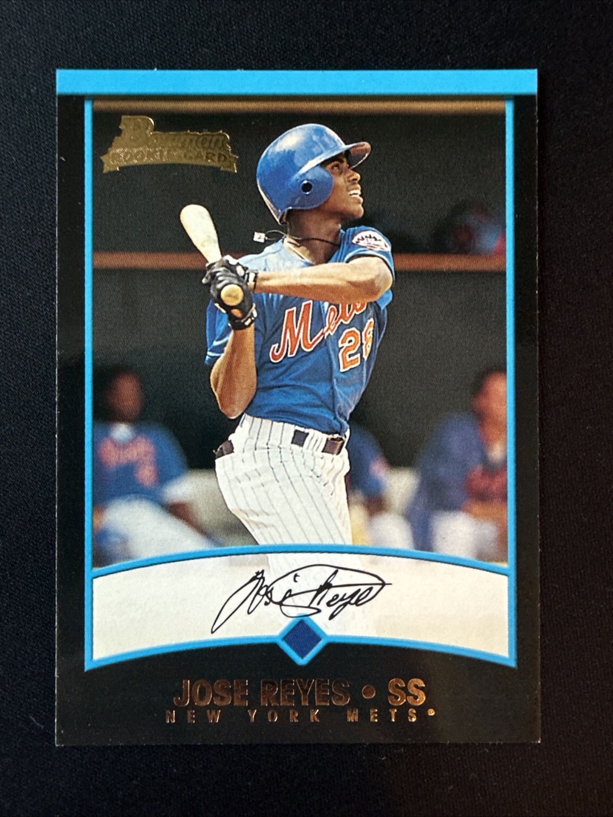 Jose Reyes 2001 Bowman #430 RC Rookie Prospect New York Mets MLB Card