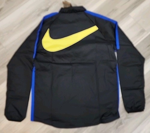 Nike Inter Milan Jacket Men M Repel Academy AWF Black/Lyon Blue/Vibrant Yellow - Picture 4 of 8
