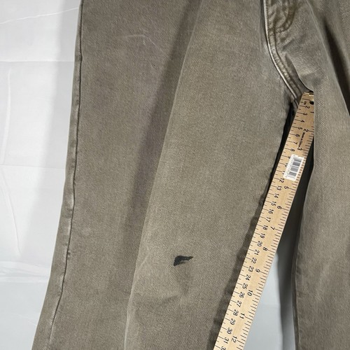 LL Bean Flannel Lined Jeans Mens 32x29 Straight Leg Relaxed Fit Denim VTG - Picture 9 of 14