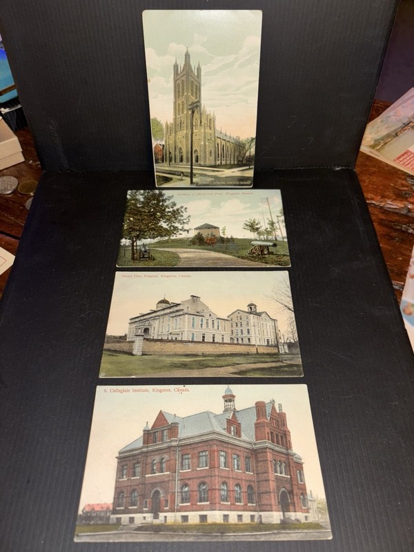 4 Antique Ontario-Canada,   Unposted POST CARDS: Two are RPPC