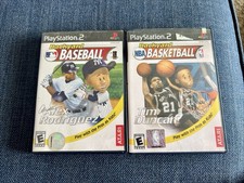 Backyard Baseball & Basketball (Sony PlayStation 2, 2003) Complete Lot Of 2