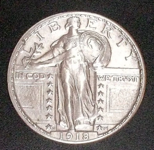 1918-D Standing Liberty Quarter — photo from the most recent tracked eBay sale