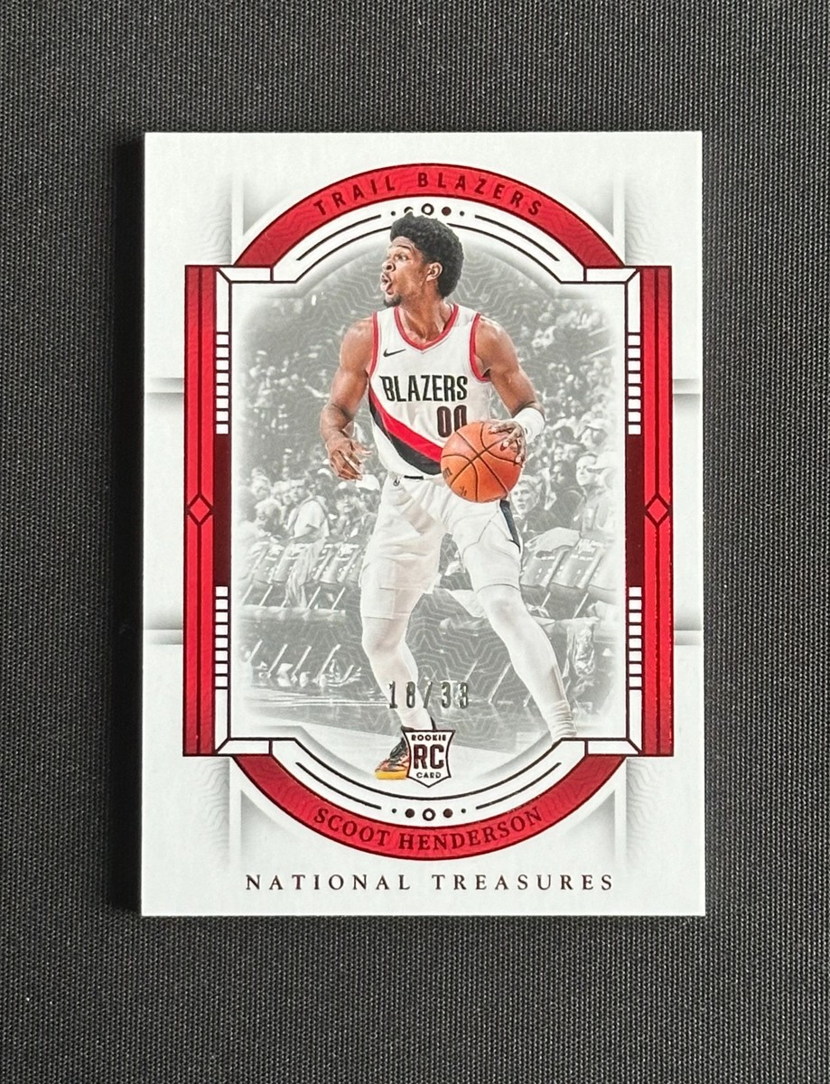 2023-24 National Treasures Scoot Henderson Rc Rookie International