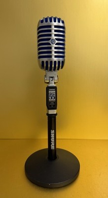 Shure Super 55 Deluxe Supercardioid Dynamic Vocal Microphone W/ Stand!