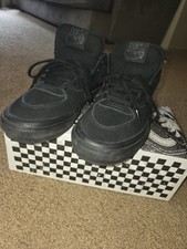 VANS Skate Half Cab Shoes in Triple Black All Sizes Limited Stock