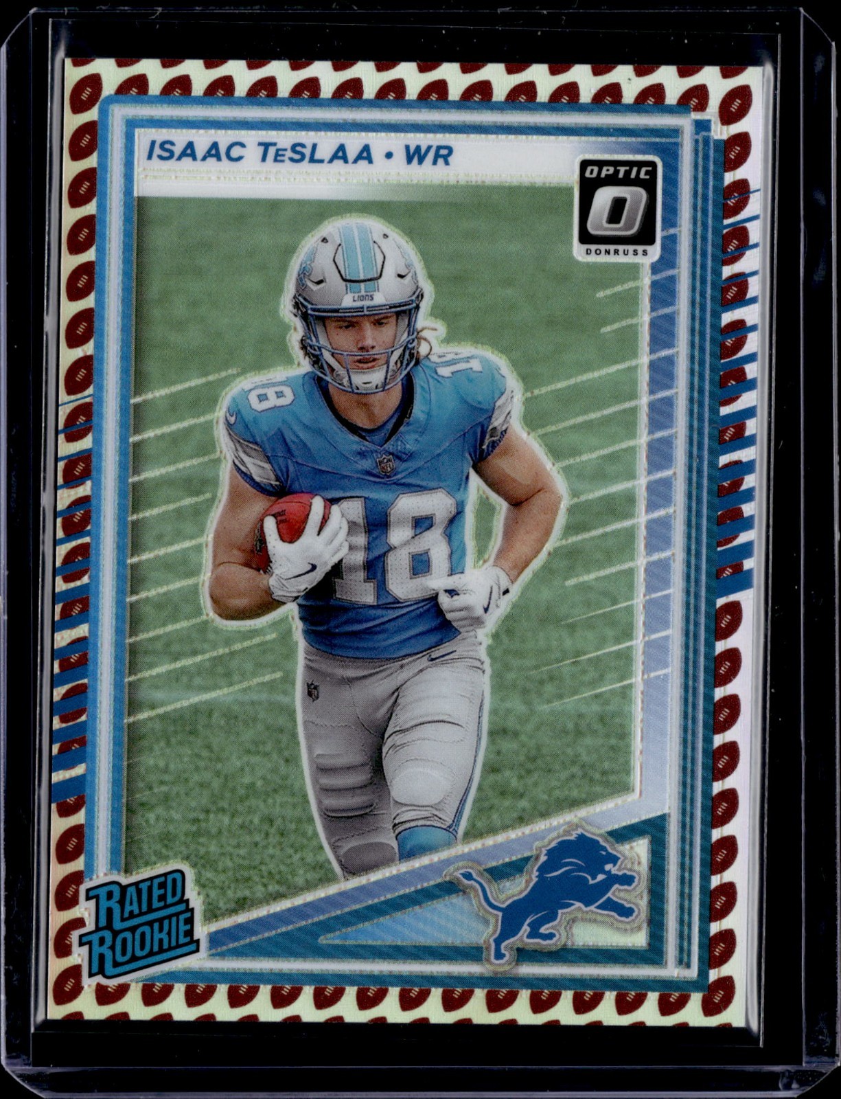2025 Panini Donruss Rookie Optic Preview Football Emoji #338 Isaac Teslaa RC SSP