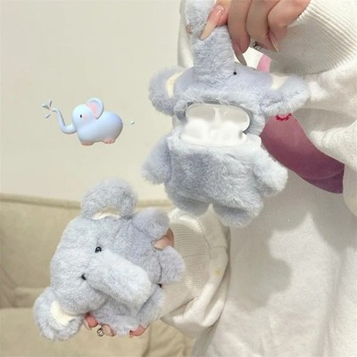 Einzigartige Plüsch Elefant Schutzhülle für AirPods Perfekt für E