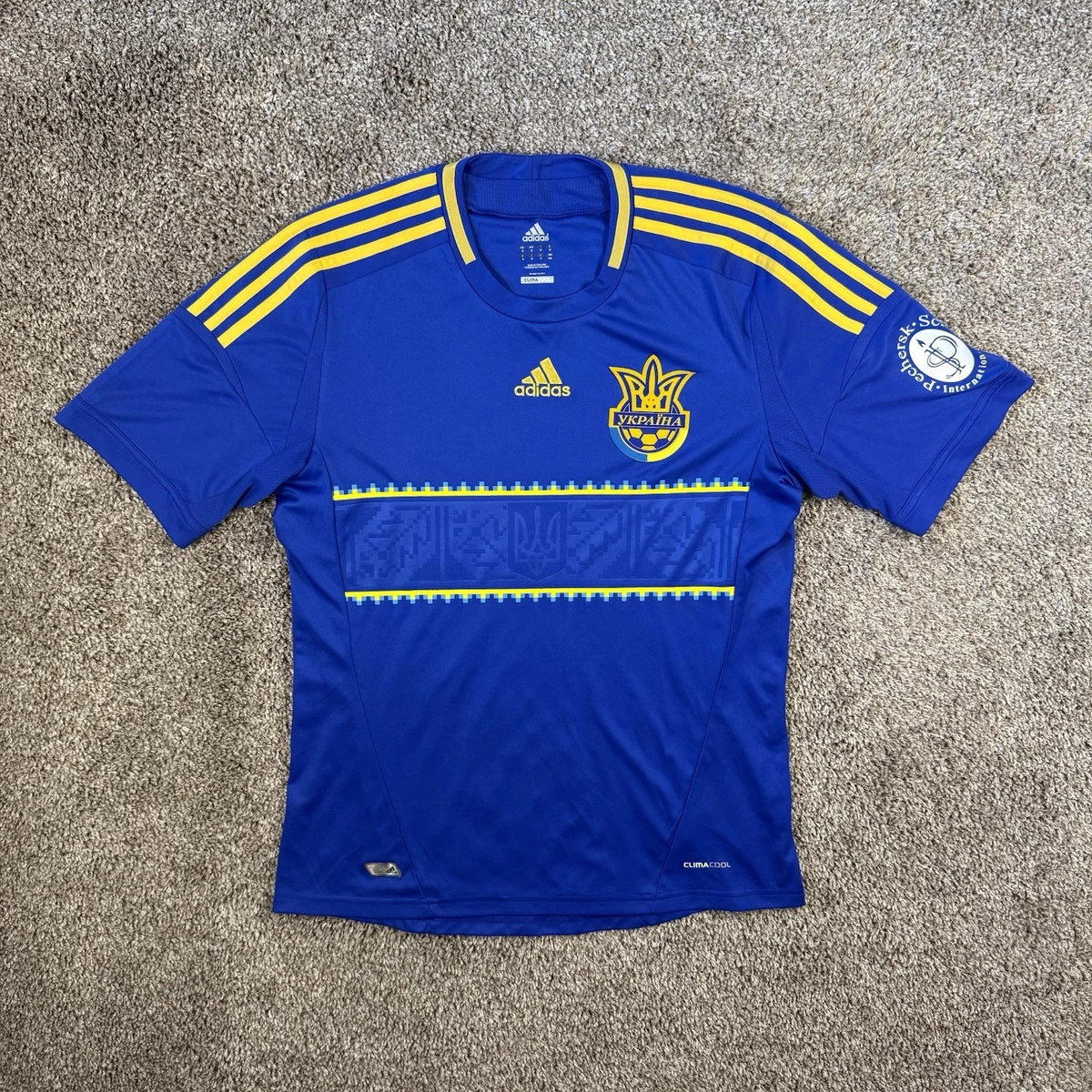 Maillot De Foot Ukraine – Metalurh Zavgorodniy #27, Porté Match, Jako Blanc