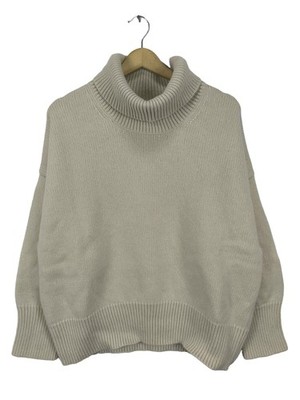 CHLOé Rollkragenpullover Damen Pullover Gr. DE 36 creme Casual-Look