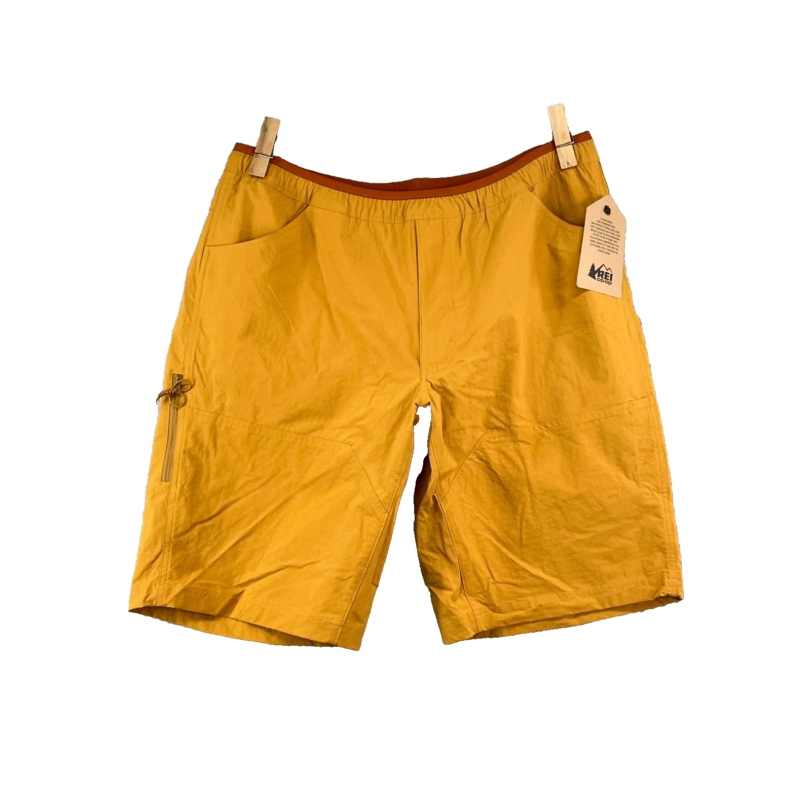 REI Co-Op Craglands Short Mens Large Rustic Gold Gorpcore Hiking Outdoor Gear