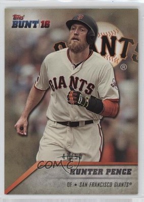 2016 Topps Bunt Topaz 47/50 Hunter Pence #125 0b0