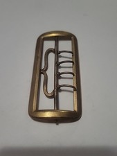 Antique Brass 4 Prong Sash Knee Belt Buckle Early 1800s Nice