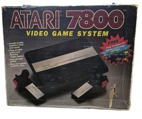 Vintage Atari 7800 ProSystem Console Boxed Bundle TESTED + 6 Controllers Games