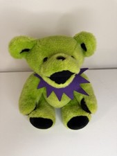 Grateful Dead Steven Smith Lime Green Purple Teddy Bear Moveable 80s Vtg 13  