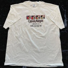 Vtg Y2K Captain Morgan Original Spiced Rum T Shirt  XL NWOT