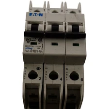 NEW Eaton FAZ-D10/3-NA Branch Circuit Breaker 3P 10A 480V D-Curve 