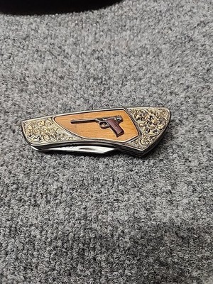 FRANKLIN MINT COLT SERIES 1915 .22 TARGET 3'' BLADE, 4'' HANDLE POCKET KNIFE 
