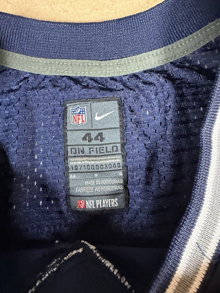 Camiseta deportiva Nike Dallas Cowboys Ezekiel ZEKE Elliott #21 puntada en el campo-44/L-8753 Foto 4 de 4