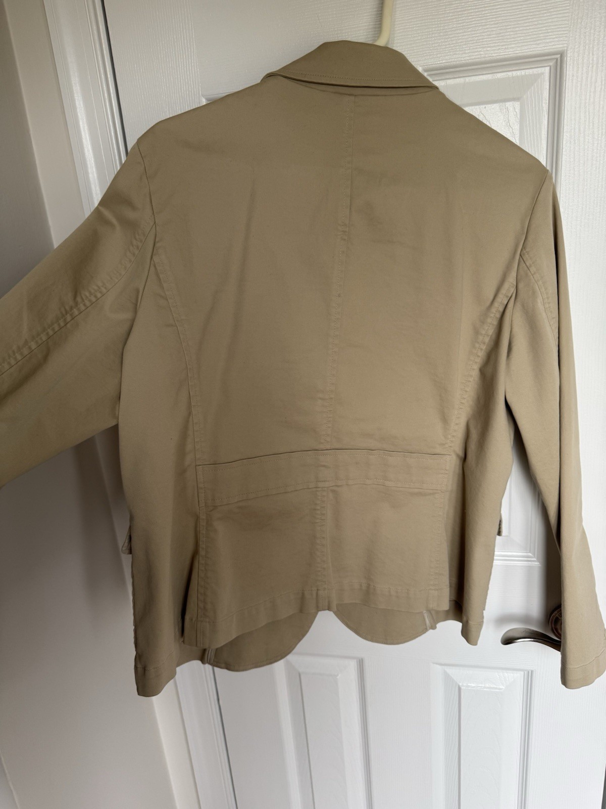 Talbots Button Beige Tan Blazer Jacket Stretch Wo… - image 5