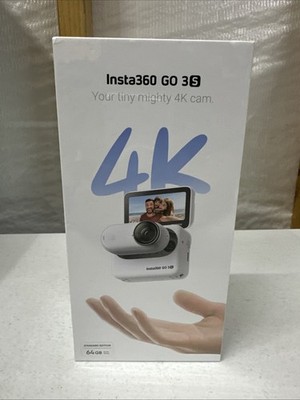 Insta360 GO 3S 4K Standard Edition Action Camera White Arctic 64GB New Sealed
