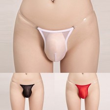Underwear Mens Briefs See Through Stretch Thongs Underpants Comfortable