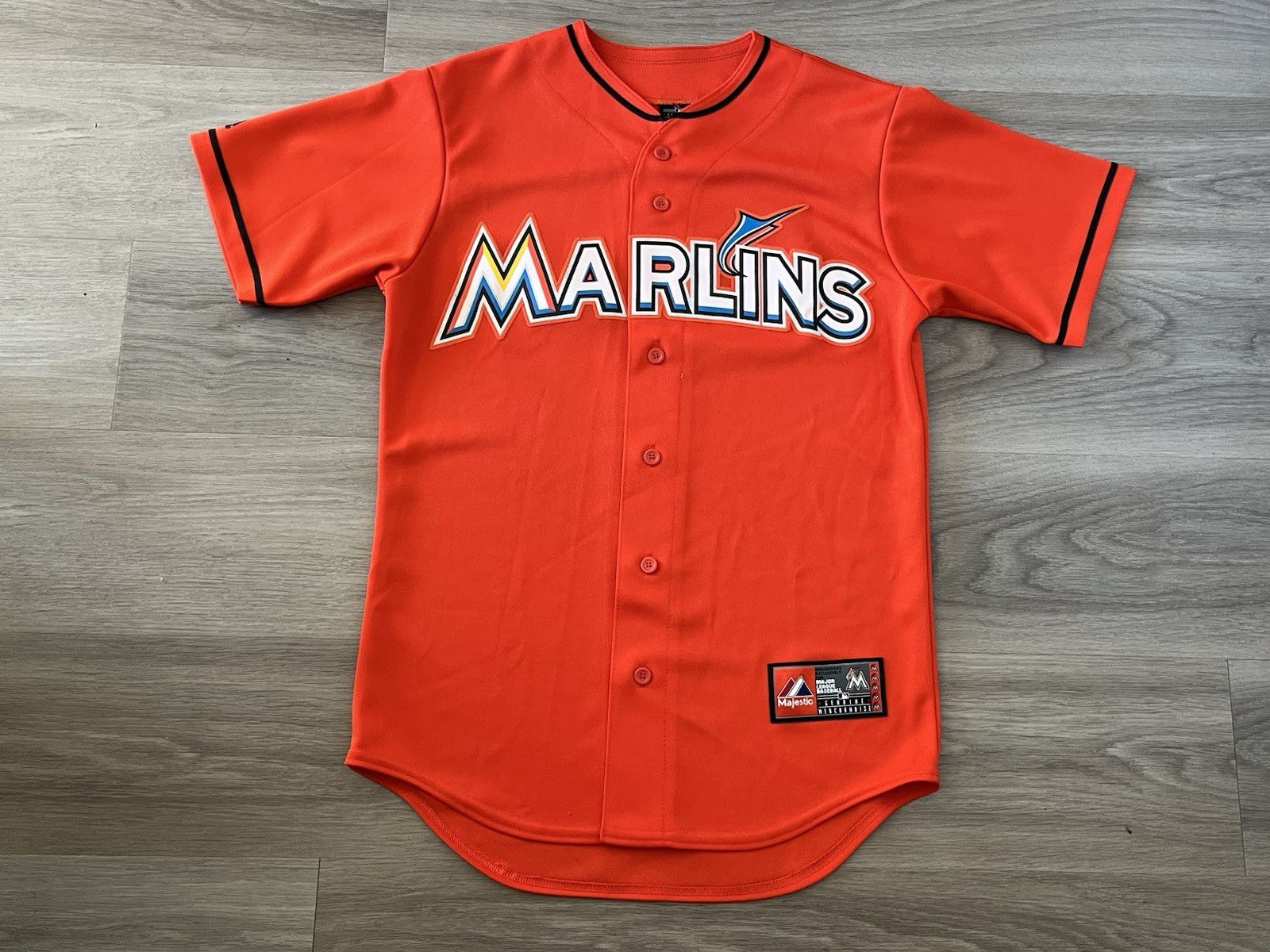 Size Small - Miami Marlins Majestic Genuine Merchandise Baseball Jersey