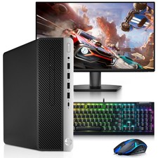 HP G5 Gaming PC i5-9th 16GB 256GB SSD NVIDIA GT 1030 24" LED RGB-KB M Wi-Fi W11
