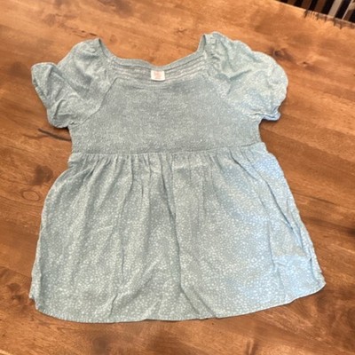 Girls  Blouse  Pullover Round Neck Short Sleeve
