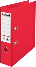 Rexel Choices A4 Lever Arch File 75mm Spine 500 Sheets Light Red