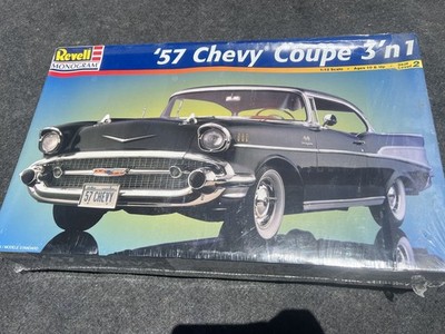 Revell Monogram 1957 Chevy Coupe 3 in 1 Model 1:12 Scale 85-2800 Factory Seal